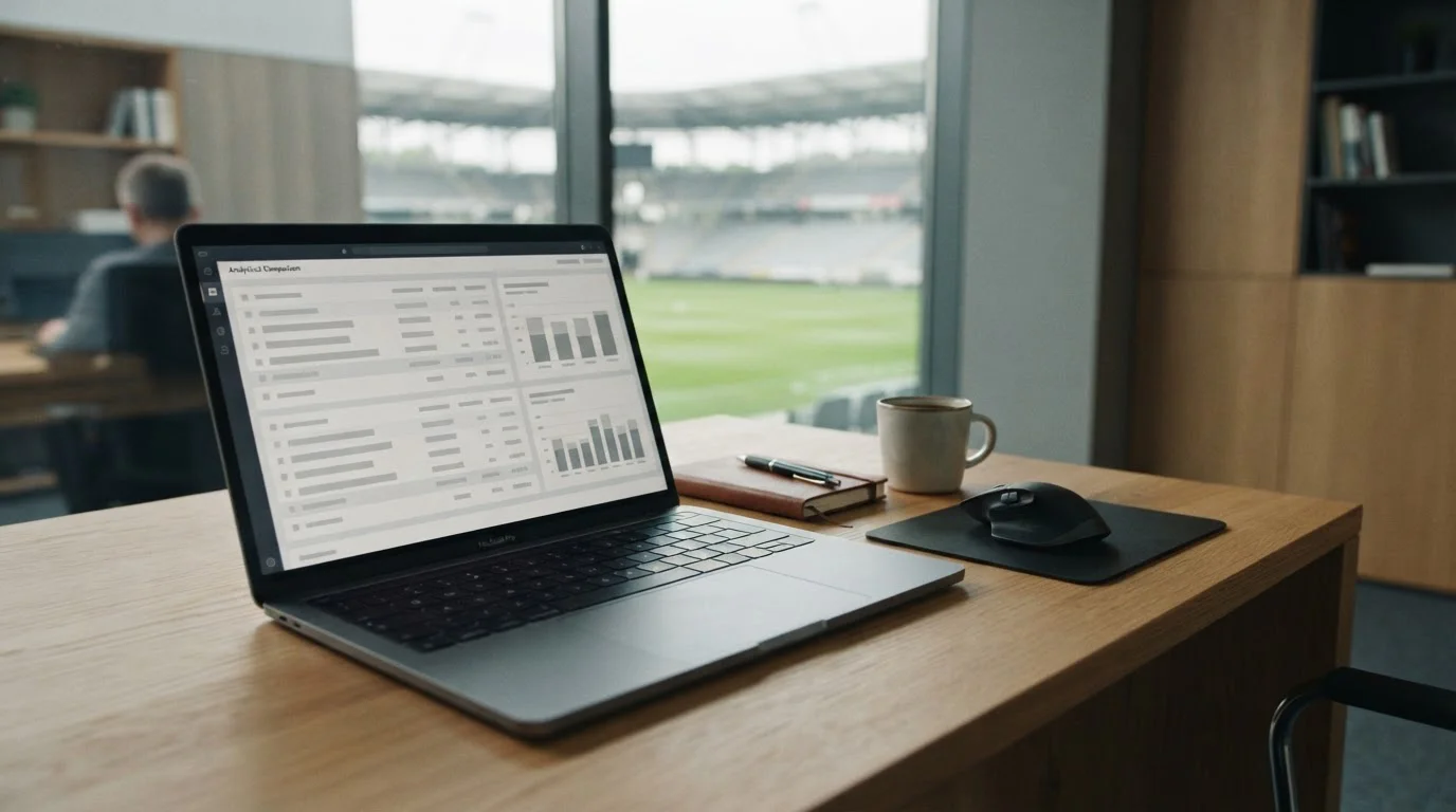 Vergleich von Eredivisie-Wettanbietern auf einem Laptop