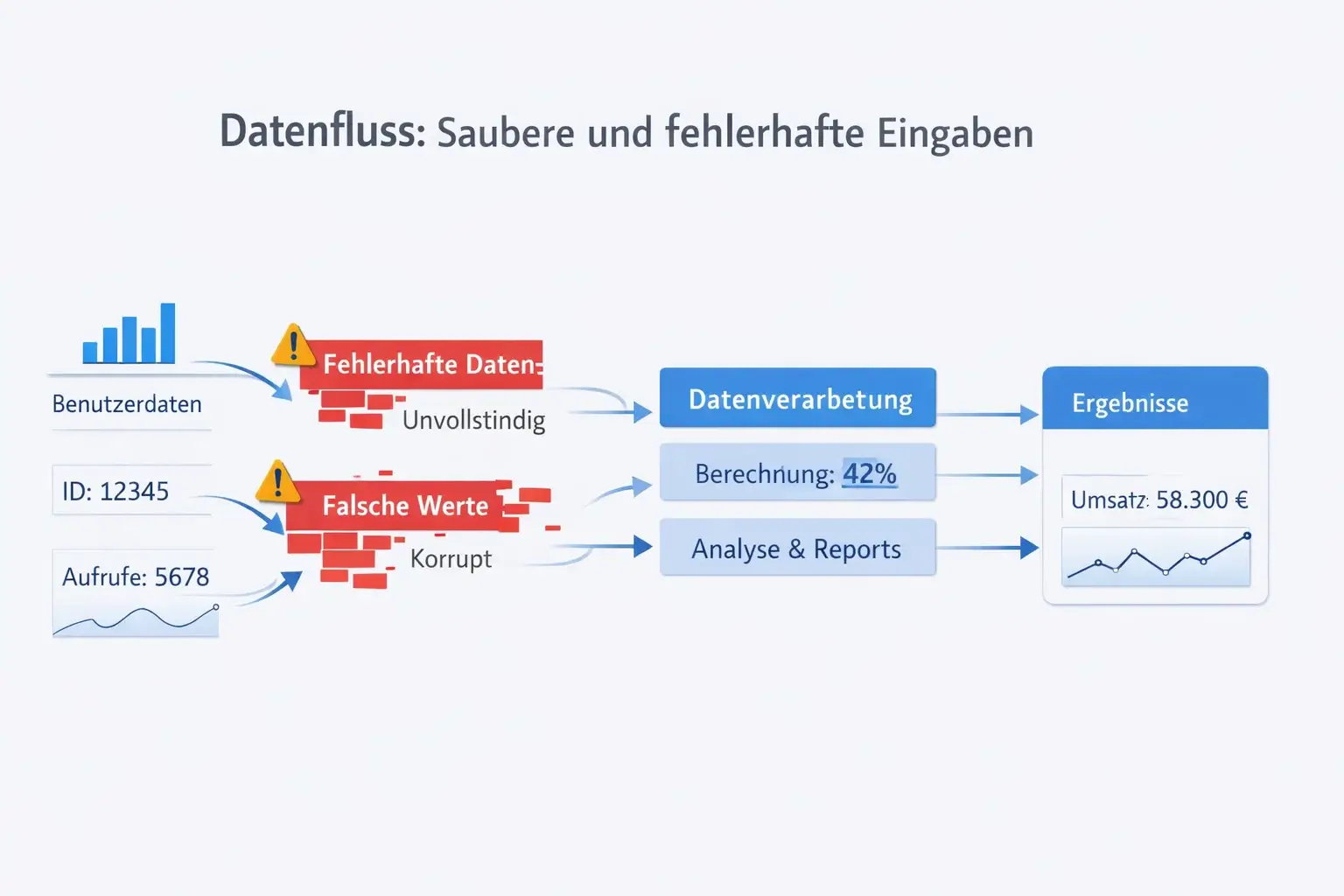 Symbolbild f&uuml;r Datenqualit&auml;t und m&ouml;gliche Fehlerquellen in Prognosen