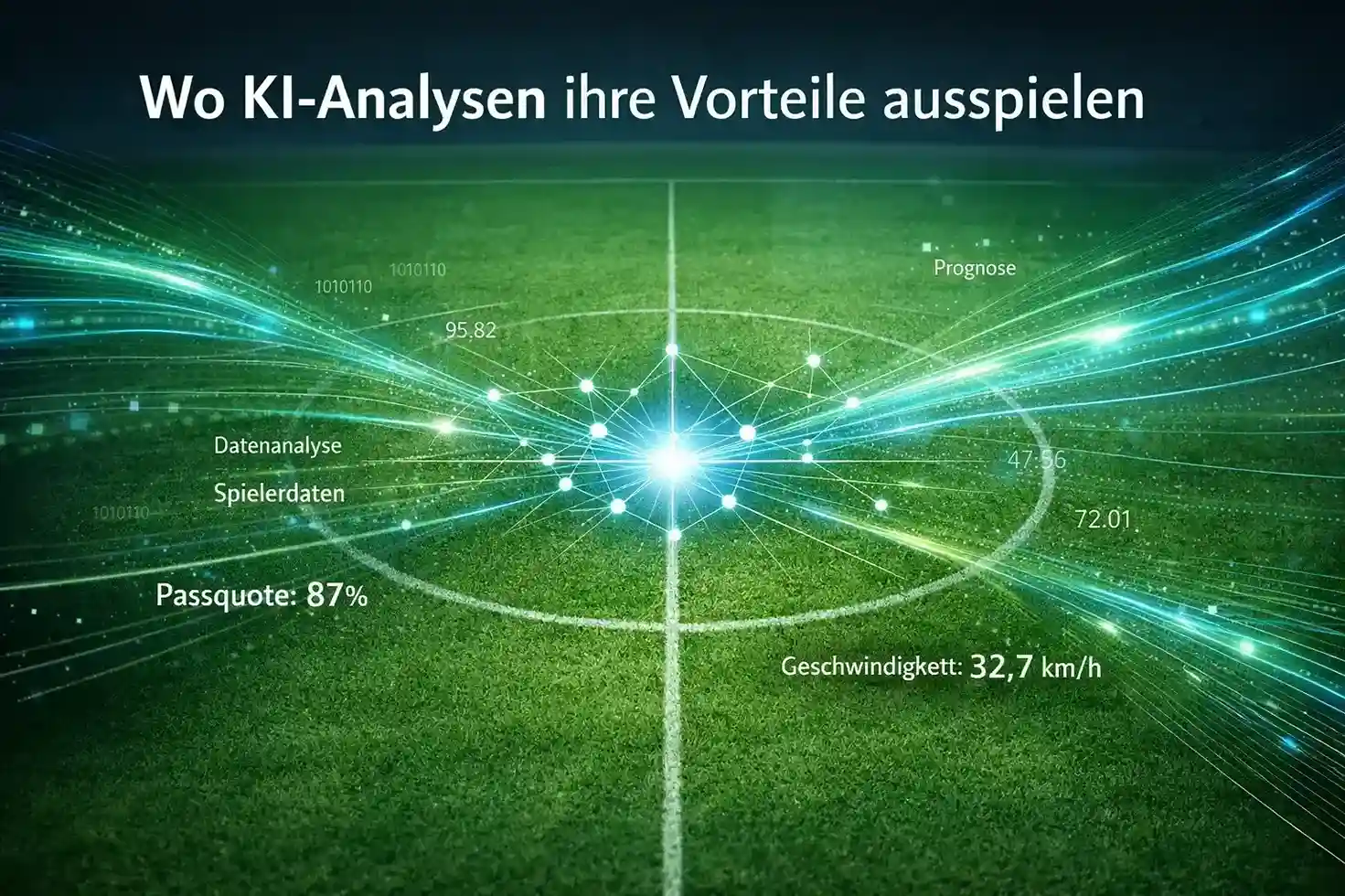 Visualisierung der KI-Datenverarbeitung f&uuml;r Fu&szlig;ballanalyse