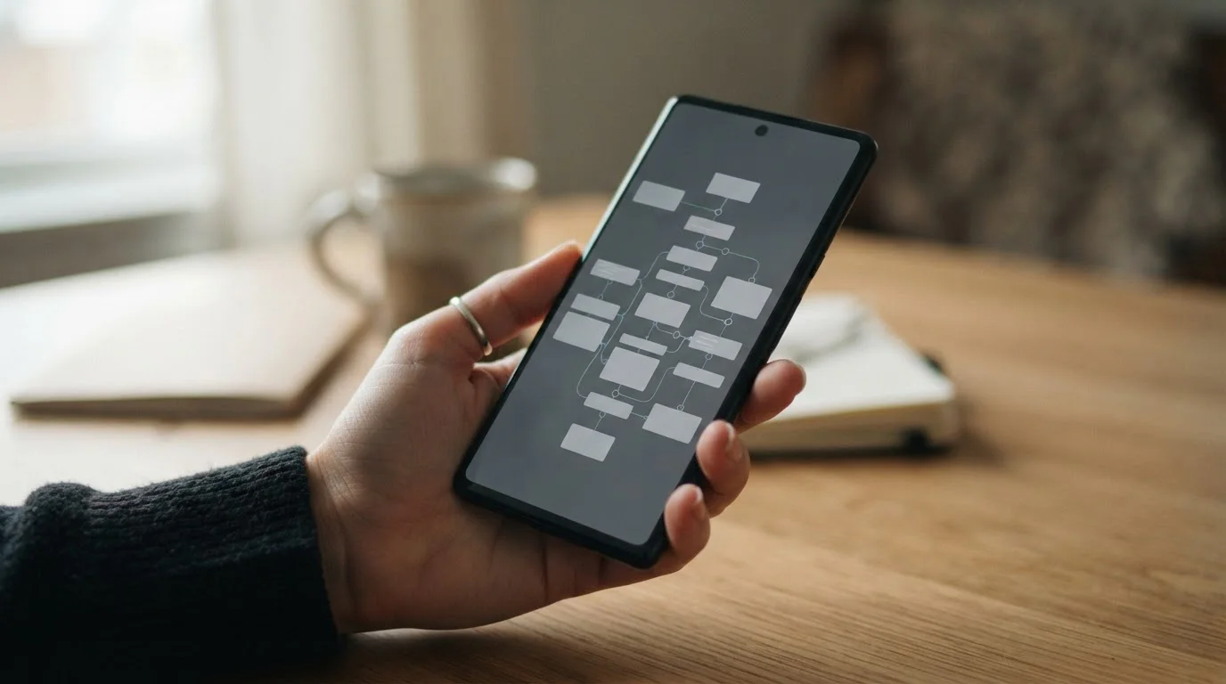 Smartphone mit abstraktem Interface f&uuml;r Mehrfachwetten-Zusammenstellung