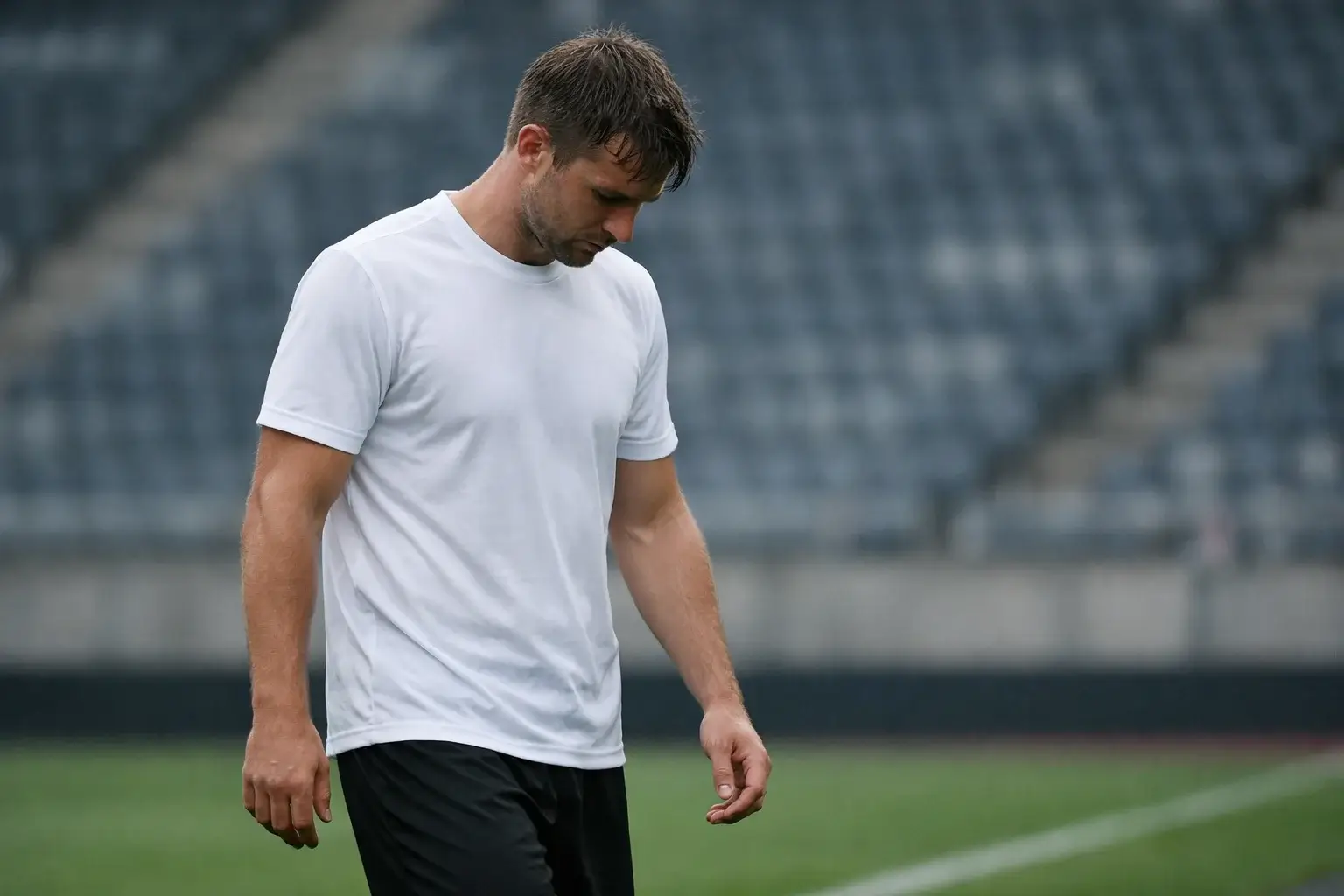 Entt&auml;uschter Spieler nach einer Niederlage symbolisiert Formkrise