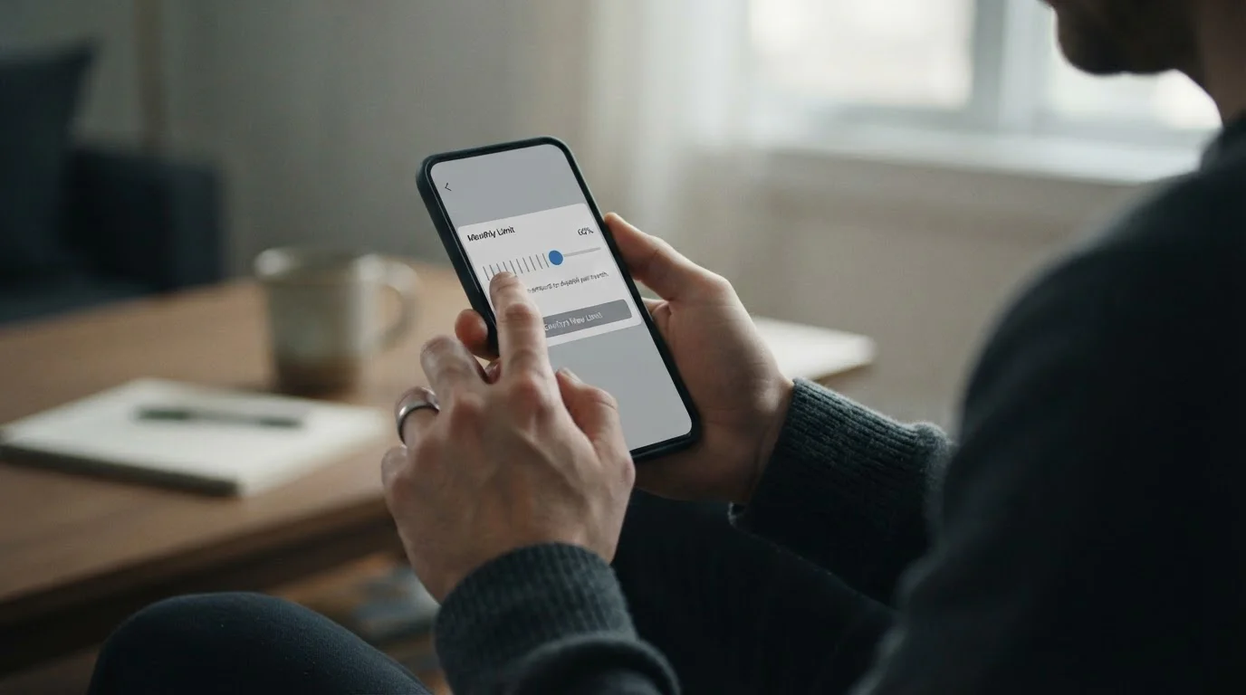 Einstellung von Einzahlungslimits in einer Wett-App