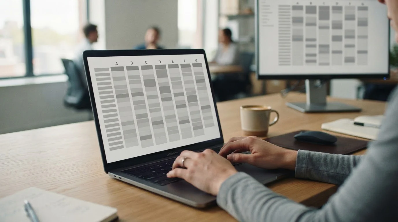 Analytischer Vergleich von Wettanbietern auf einem Computerbildschirm